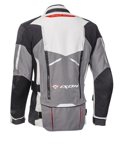 Giacca moto Ixon RAGNAR 3 strati Nero Grigio Rosso