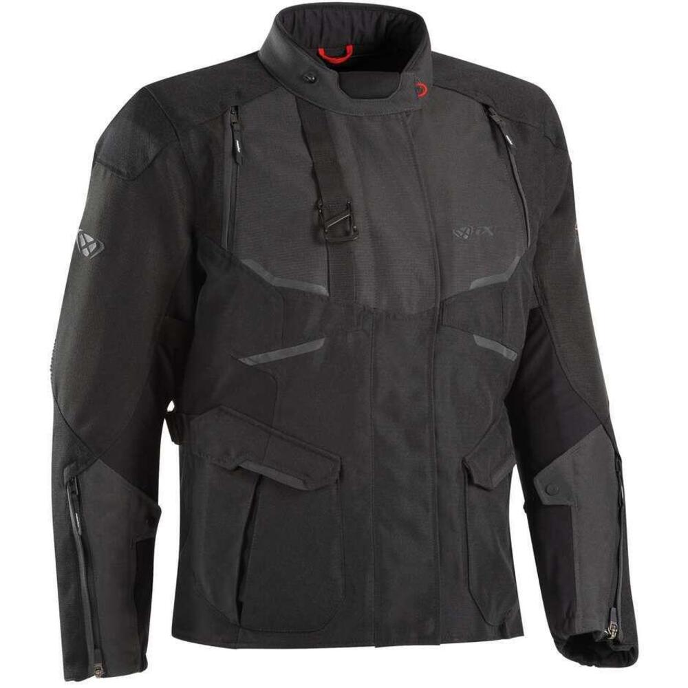 Giacca moto donna Ixon EDDAS LADY C-Size Nero Antr
