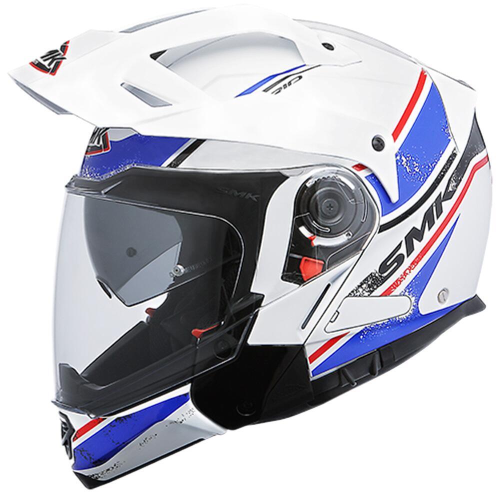 Casco modulare SMK HYBRID EVO TIDE Bianco Blu SMK 