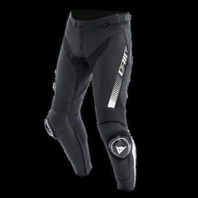 Pantaloni moto pelle Dainese SUPER SPEED Nero Bian