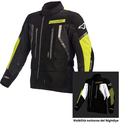 Giacca moto touring Macna Epitude WP Nero Night ey