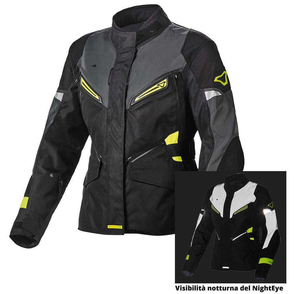 Giacca moto donna touring Macna Sonar WP Night Eye