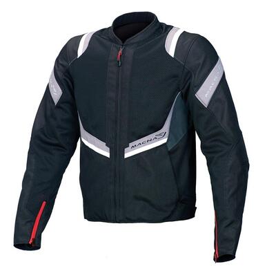 Giacca moto estiva Macna Flare nero grigio chiaro
