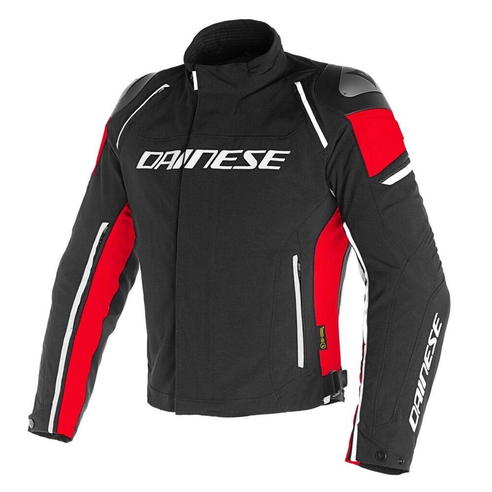 Giacca moto Dainese RACING 3 D-DRY Nero Nero Rosso