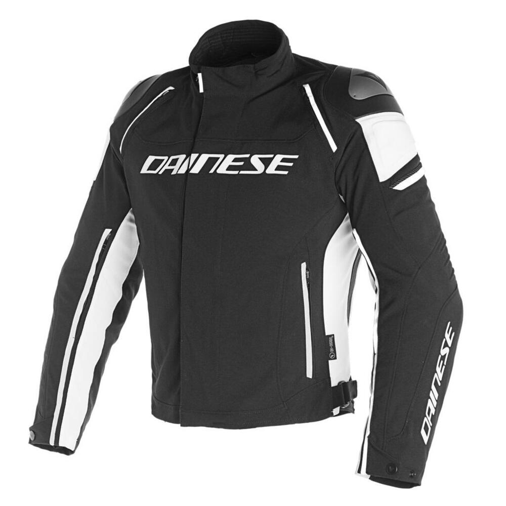 Giacca moto Dainese RACING 3 D-DRY Nero Nero Bianc