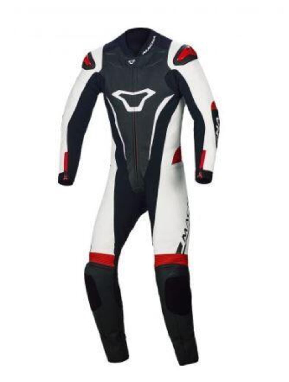 Tuta moto bambino pelle intera Macna Junior Nero B