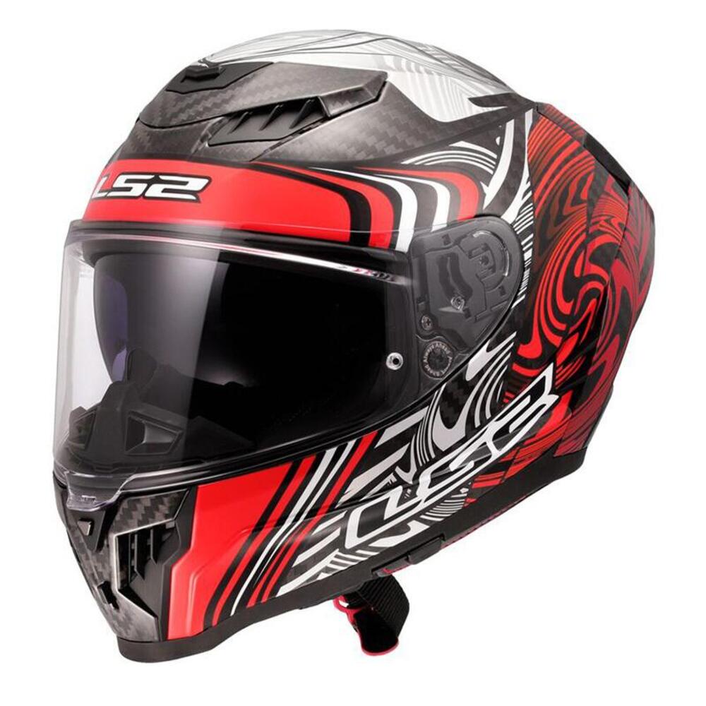 casco integrale LS2 Dragon FF807 in carbonio rosso