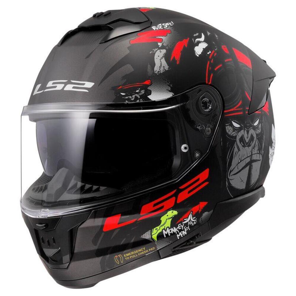 Casco integrale LS2 FF808 Stream II Angry Monkey o