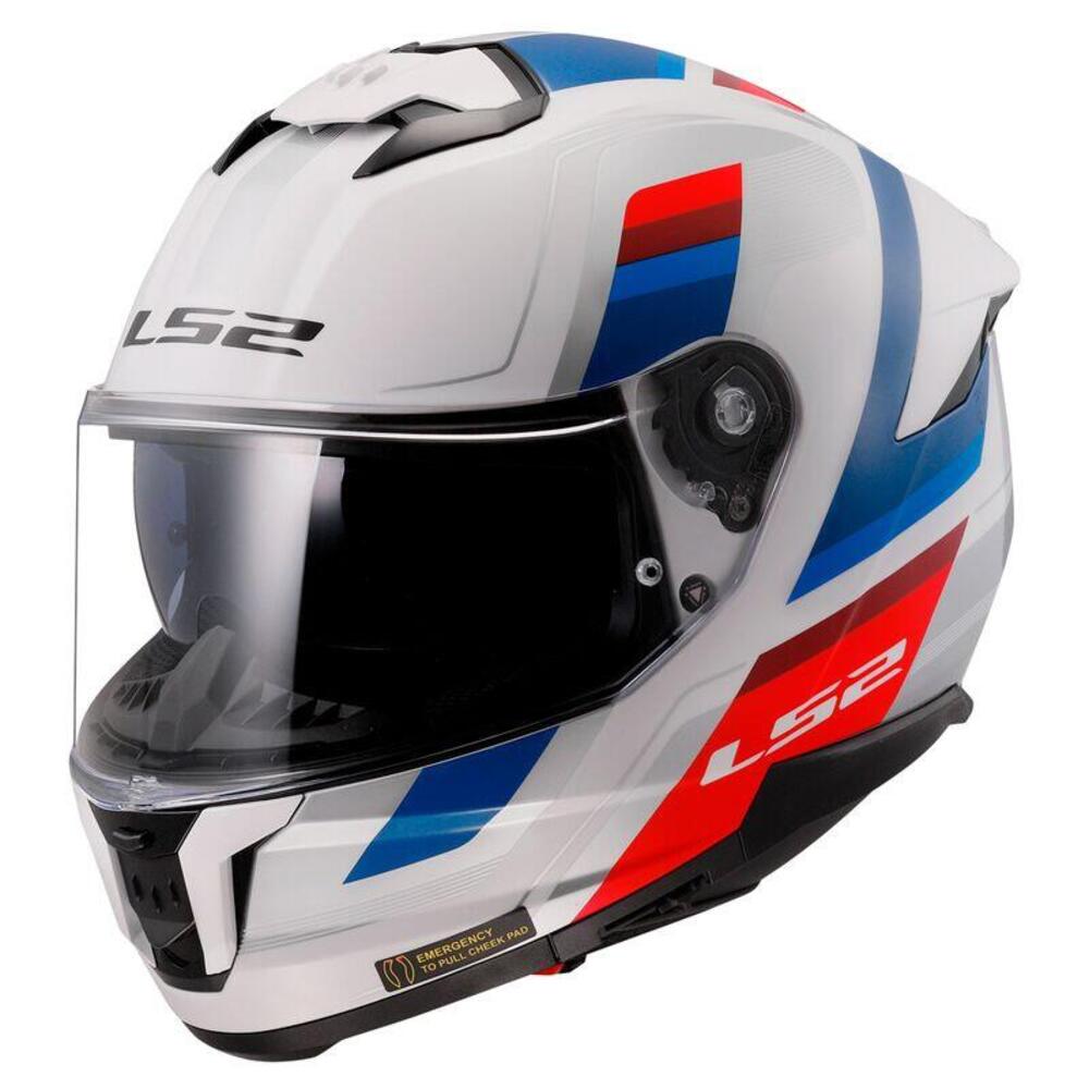 Casco integrale LS2 FF808 Stream II Vintage bianco