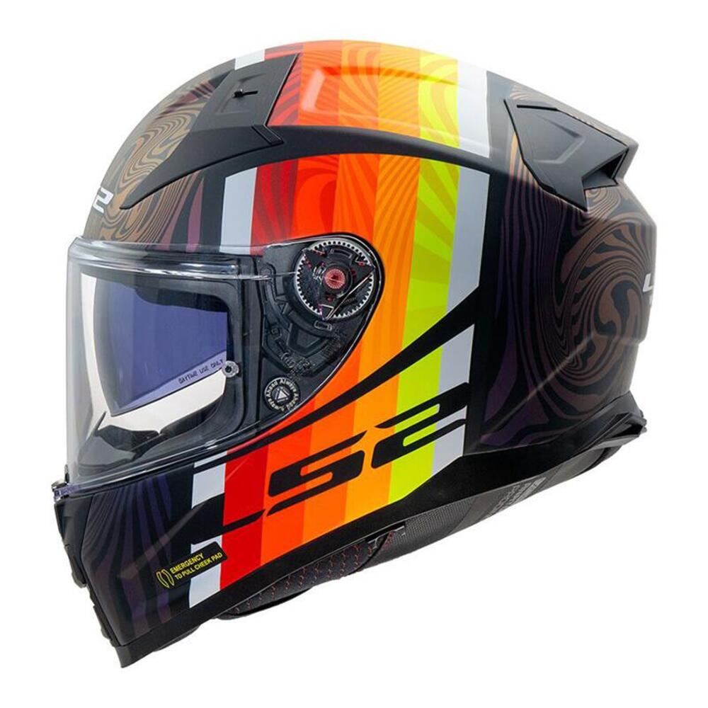 casco integrale LS2 Vector 2 Freedom in fibra nero