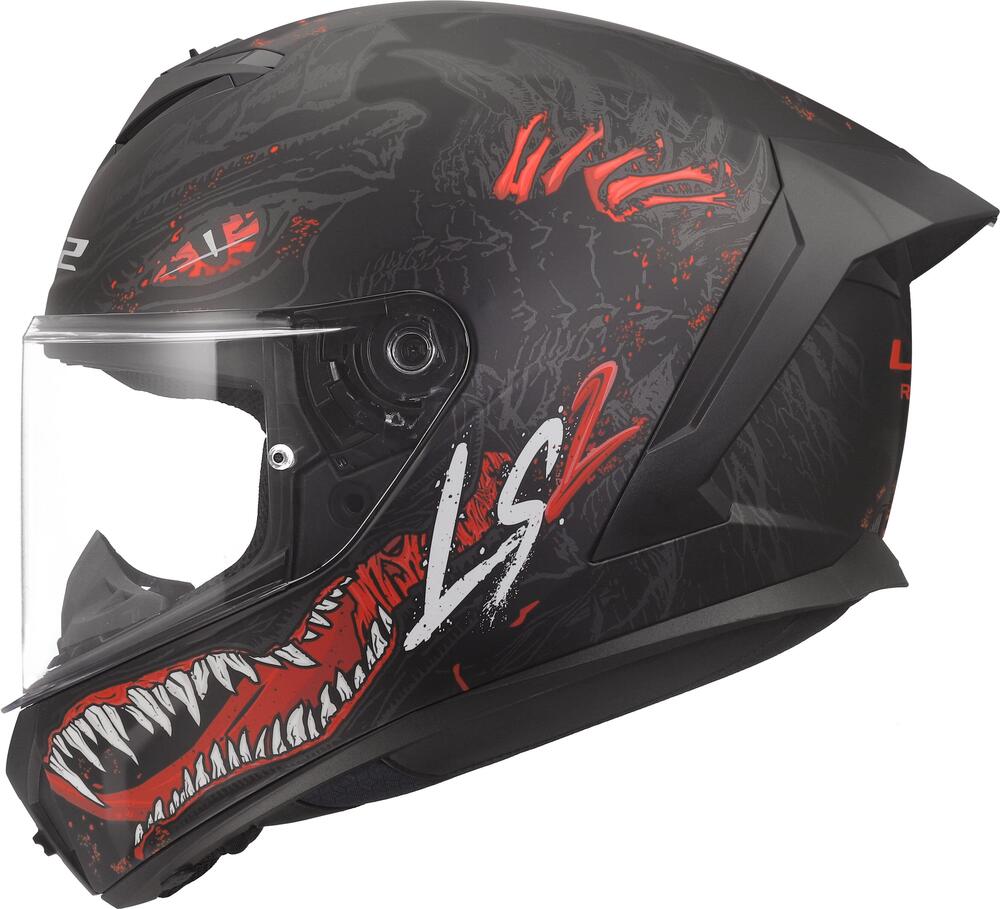 Casco Integrale LS2 FF820 Rapid III Kaiju II Nero