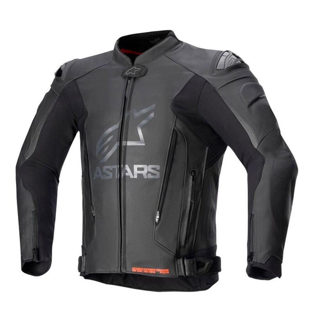 Giacca moto pelle Alpinestars GP PLUS V4 Nero Nero