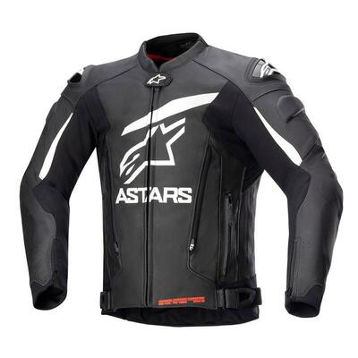 Giacca moto pelle Alpinestars GP PLUS V4 Nero Bian