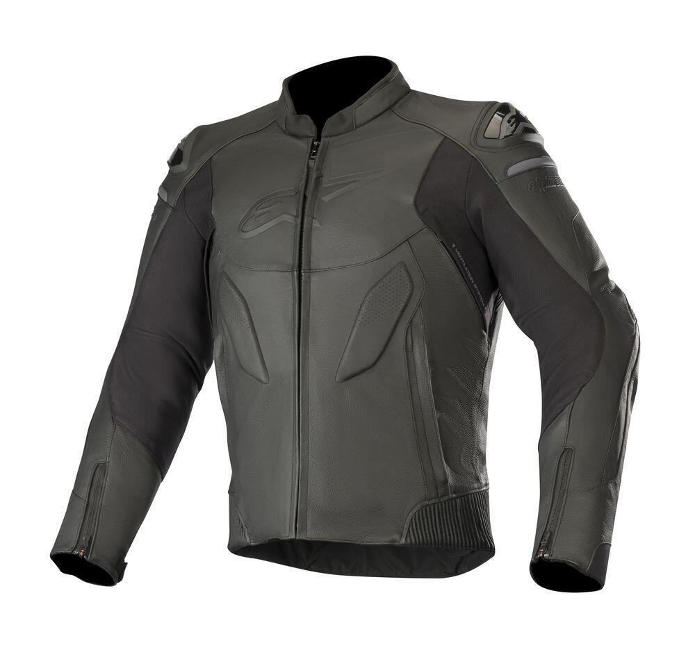 Giacca moto pelle racing Alpinestars CALIBER Nero