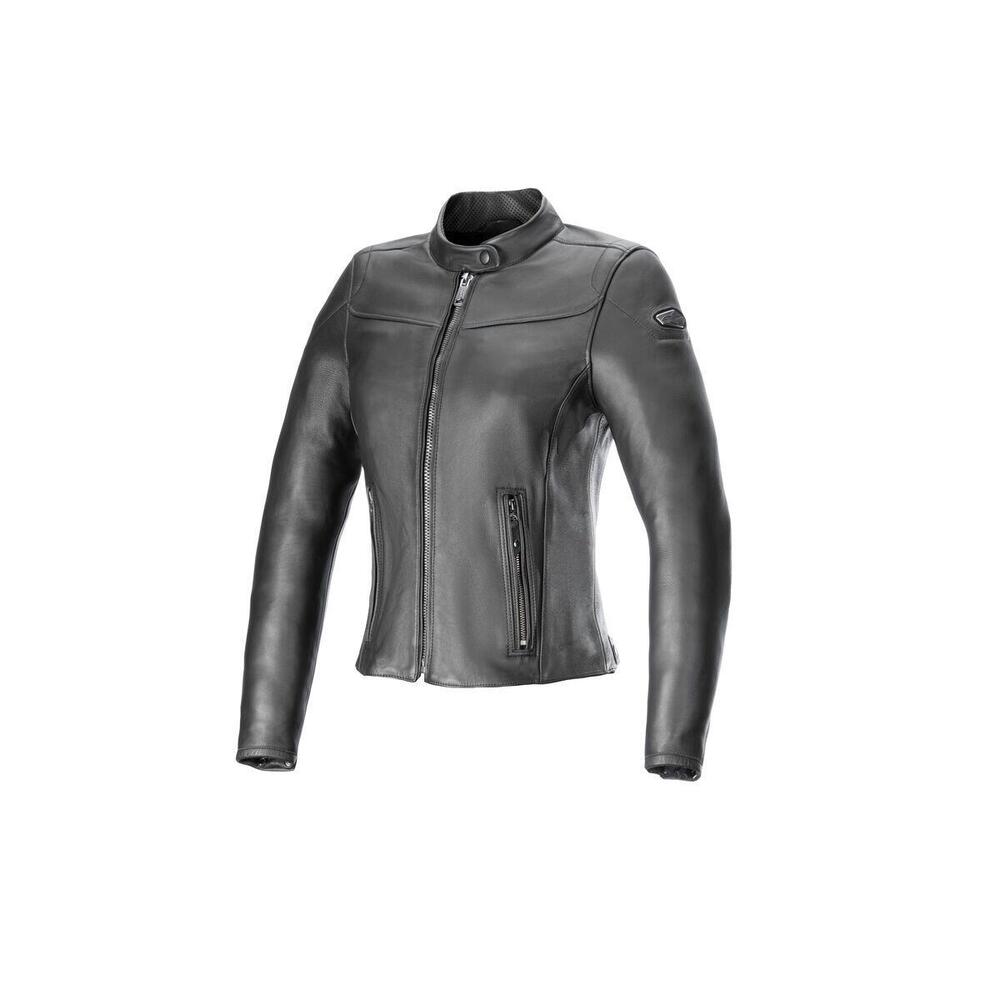 Giacca moto donna pelle Alpinestars TORY WOMEN Ner