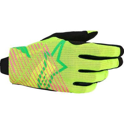 Guanti Cross Alpinestars Radar Pro Verde Rosa Gial