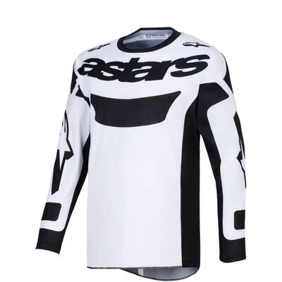 Maglia Cross Alpinestars Racer Riway Bianco Nero