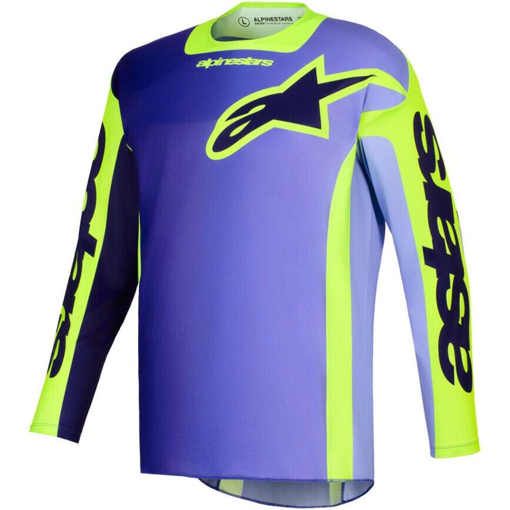 Maglia Cross Alpinestars Racer Portl Viola Giallo