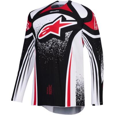 Maglia Cross Alpinestars Techstar Nomur Nero Bianc