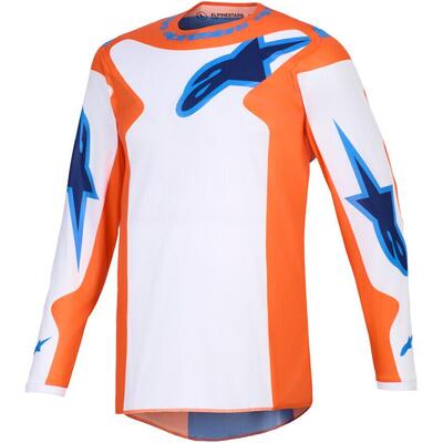 Maglia Cross Alpinestars Fluid Grid Arancione Blu