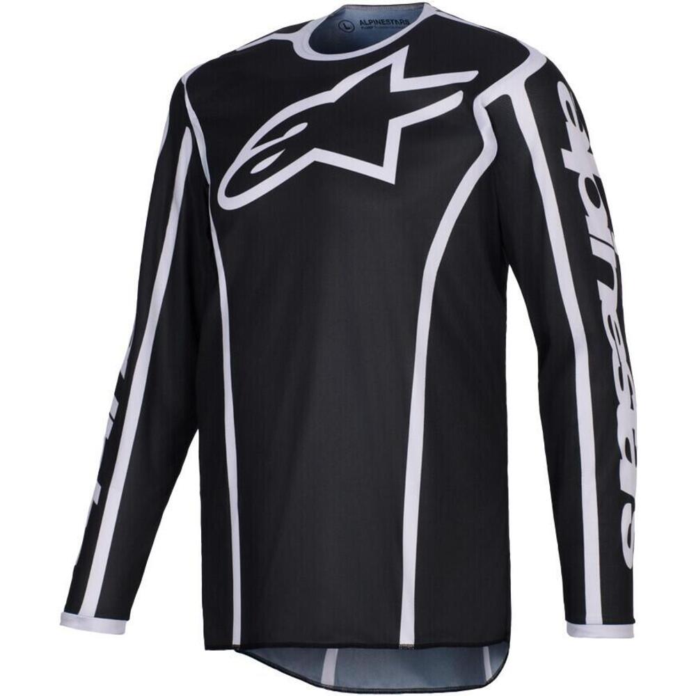 Maglia Cross Alpinestars Fluid Apex Nero Grigio
