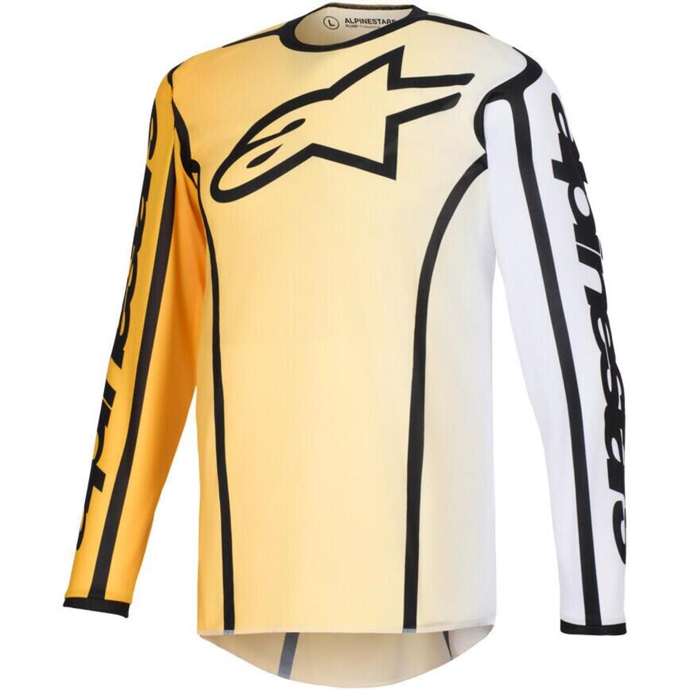 Maglia Cross Alpinestars Fluid Apex Giallo Nero