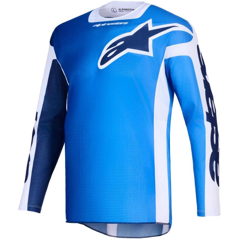 Maglia Cross Alpinestars Racer Air Portl Blu Bianc