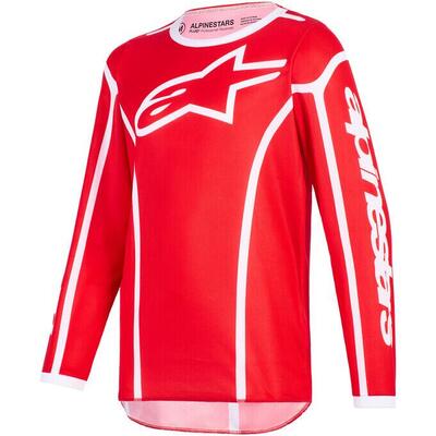 Maglia Cross Bambino Alpinestars Fluid Apex Rosso