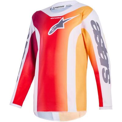 Maglia Cross Bambino Alpinestars Fluid Portl Rosso