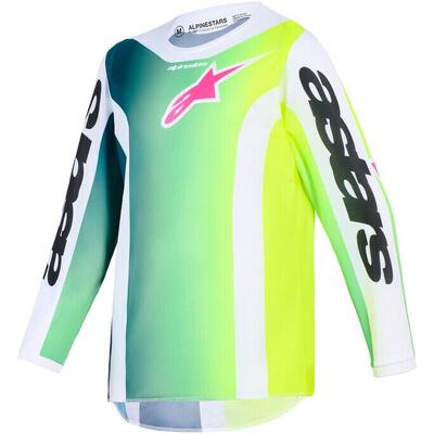 Maglia Cross Bambino Alpinestars Fluid Portl Verde