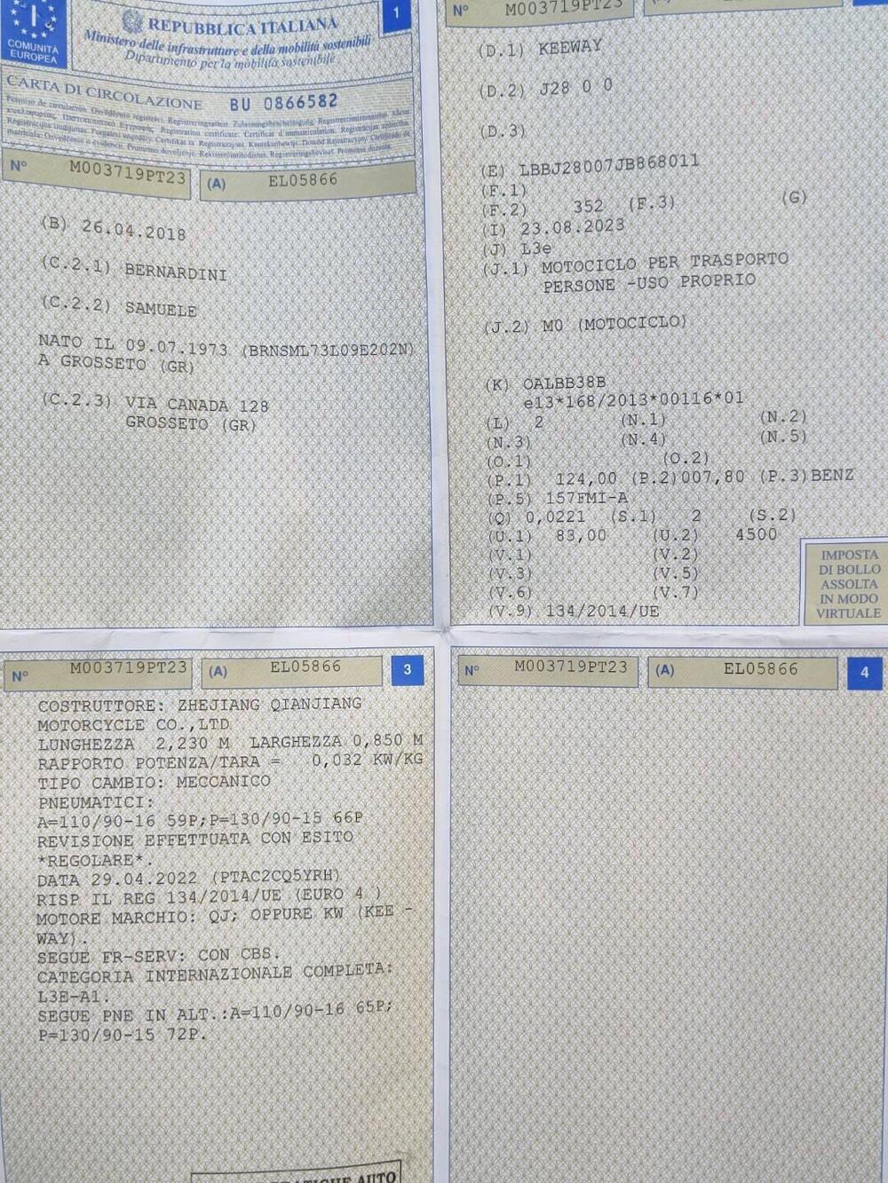Keeway Motor K-Light 125 (2018 - 20)