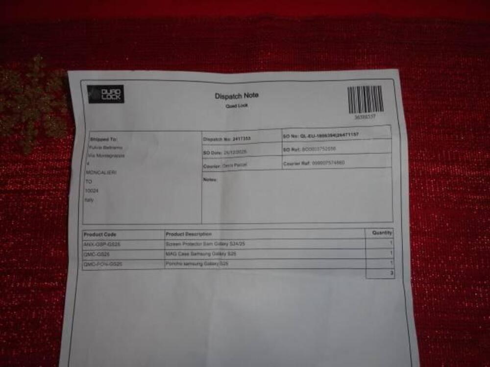 Quad Lok kit completo NUOVO per Galaxy S25 Q.D. (2)