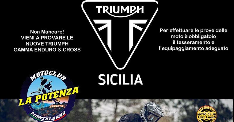 Prova le Triumph da Enduro e Cross con Triumph Sicilia!