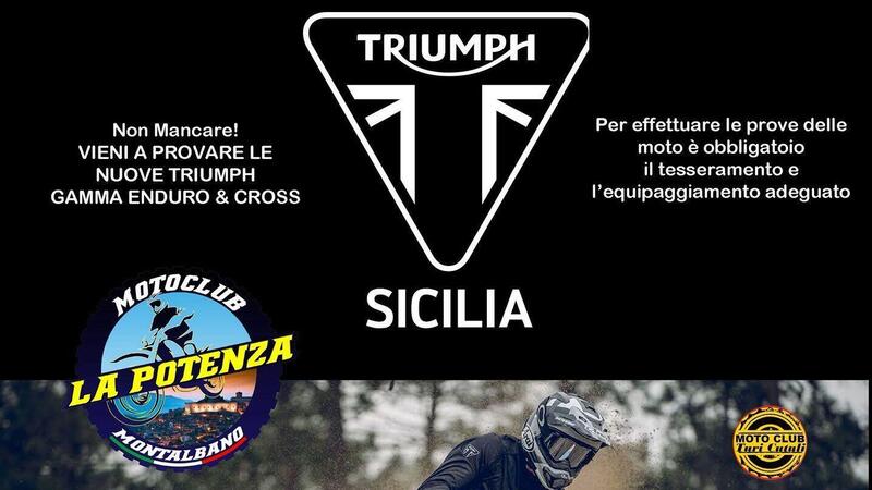 Prova le Triumph da Enduro e Cross con Triumph Sicilia!
