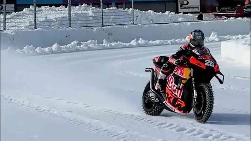 Quando una MotoGP incontra il ghiaccio: Red Bull e Pedrosa riscrivono il concetto di follia [VIDEO]