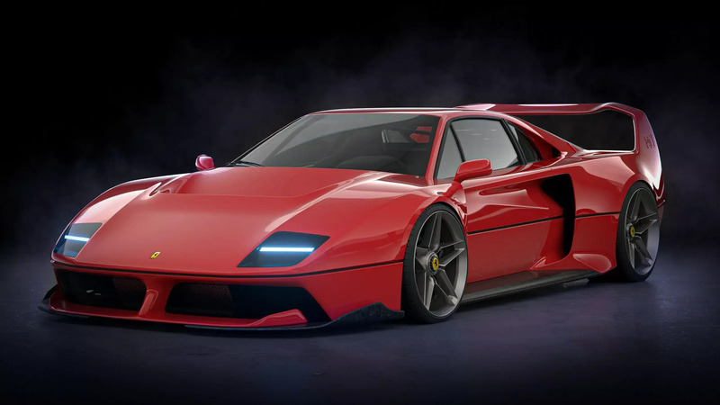 Ferrari F40 Widebody Concept: come sarebbe oggi la leggenda degli anni &rsquo;80