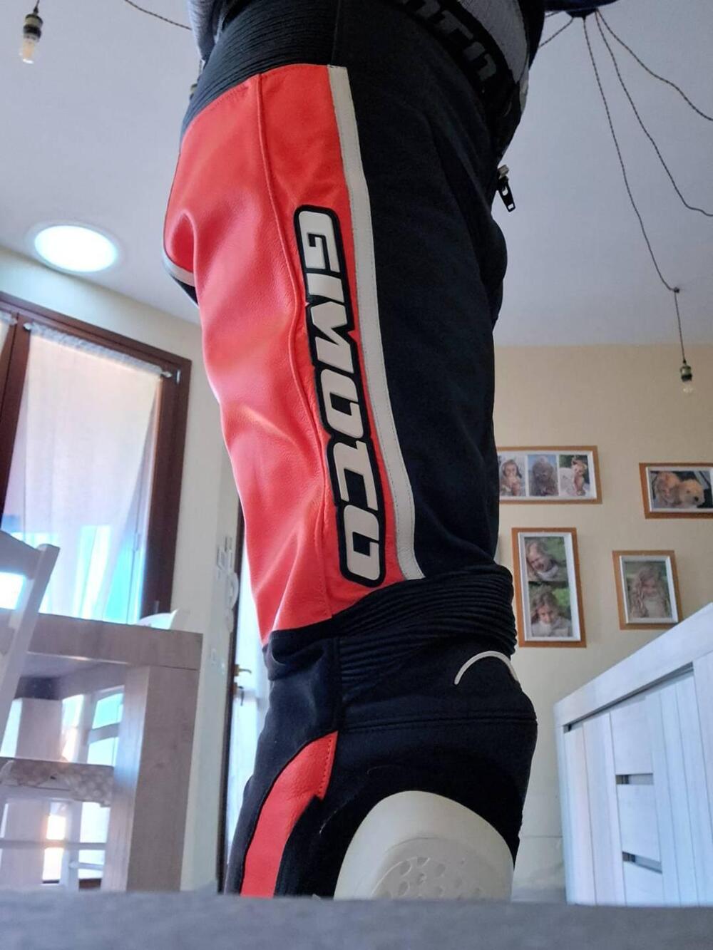 Pantalone Pelle Moto NUOVO con protezioni GI MOTO Gimoto (2)