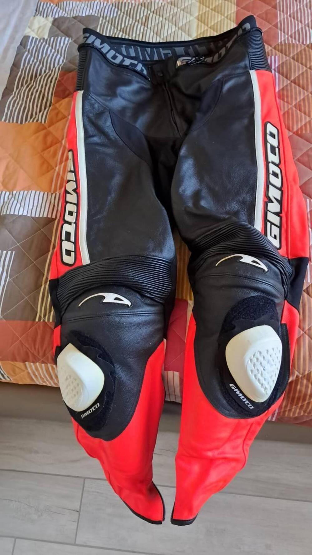 Pantalone Pelle Moto NUOVO con protezioni GI MOTO Gimoto (3)