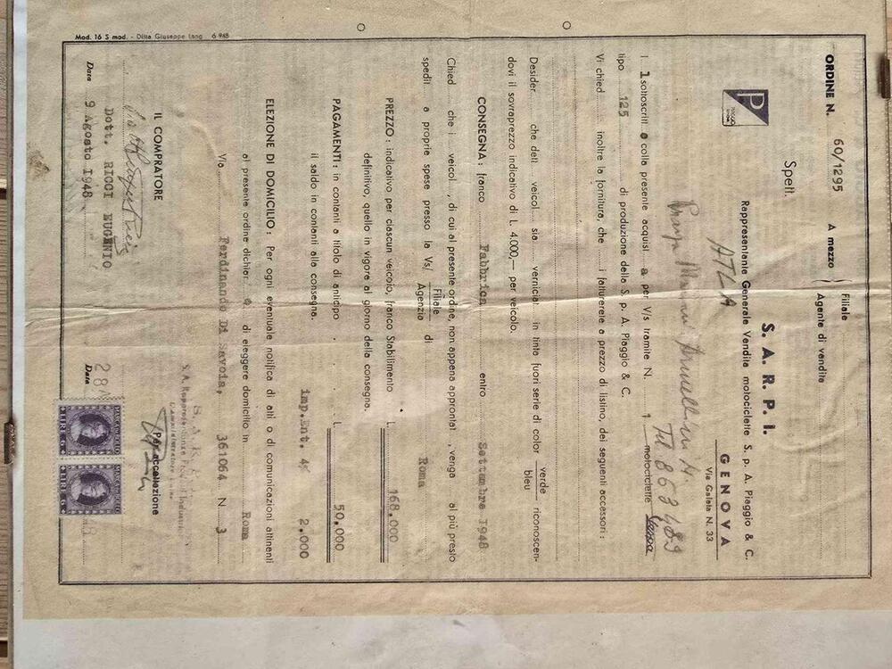 Piaggio Vespa 125 faro basso Bacchetta V1T (6)