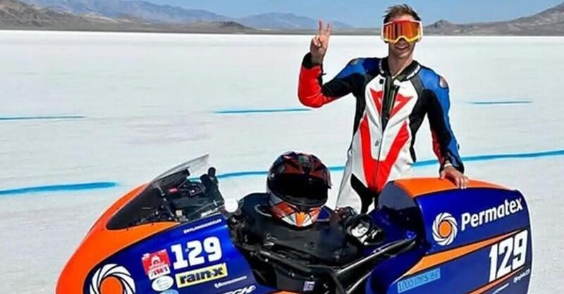 In vendita una Kawasaki ZH2 Land Speed Bike che ha superato le 200 miglia orarie a Bonneville