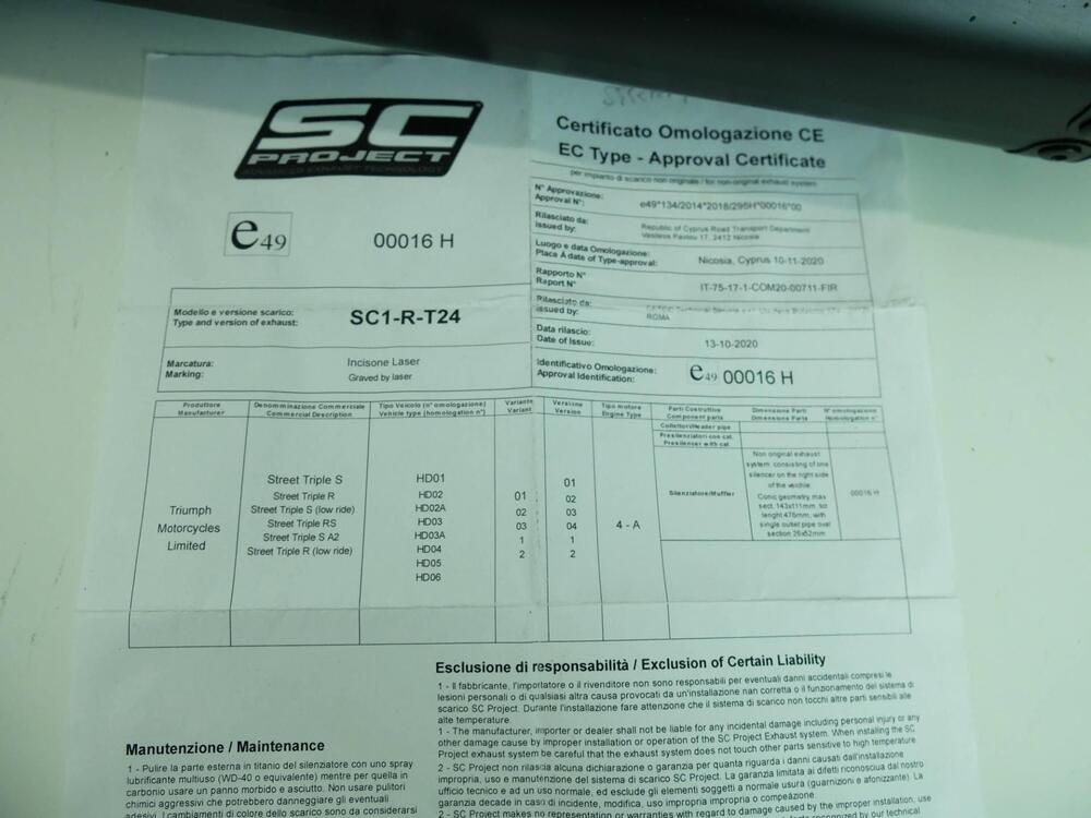 Scarico Sc Project omologato Street Triple 765 S - SC-Project Exhaust (13)