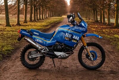 Questa Super T&eacute;n&eacute;r&eacute; con livrea Sonauto monta un motore del TDM 850. Tutto cos&igrave; magico!