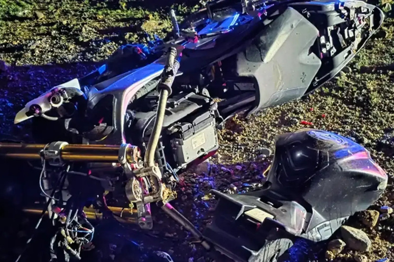 La foto della moto di Dustin Hayes postata dalla moglie