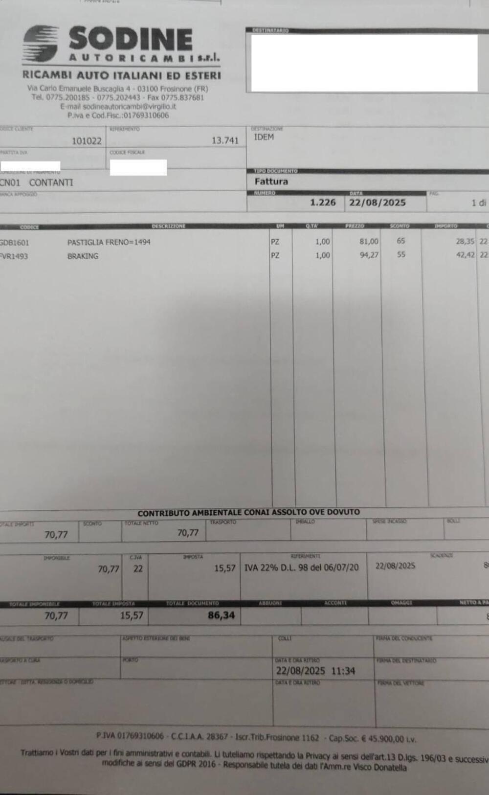 Mercedes-Benz Vito usata a Frosinone (13)