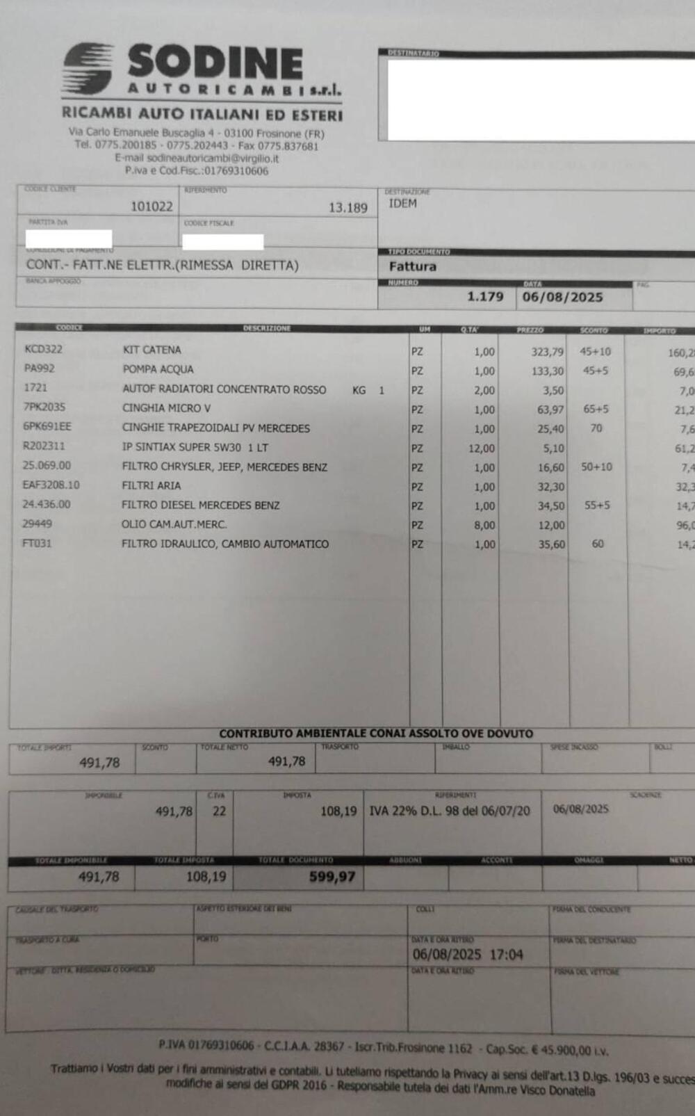 Mercedes-Benz Vito usata a Frosinone (16)