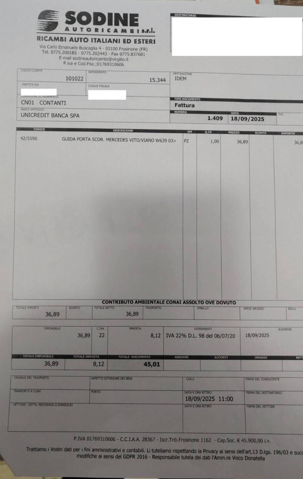 Mercedes-Benz Vito usata a Frosinone (19)