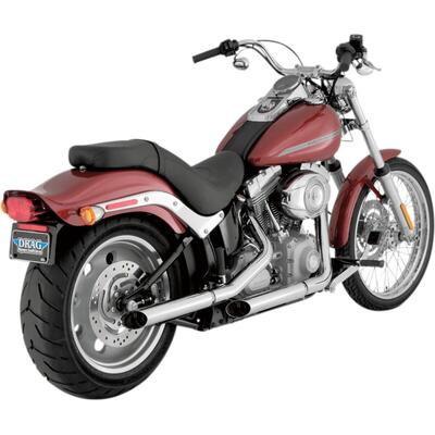 Marmitte Bassani Drag Slip-On Slash-Cut da 2,5" p 