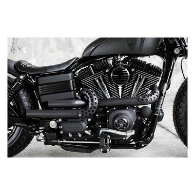 Kit scarico Guerrilla Rough Crafts nero per Dyna d