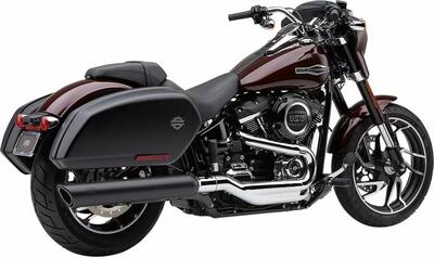 Marmitta Cobra Twin 909 da 4" nera per Softail Spo 