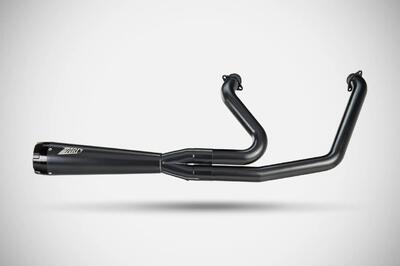 Scarico 2 in 1 Racing nero Zard per Softail dal 20